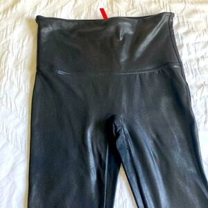 Spanx Faux Leather Leggings - Black Size XL